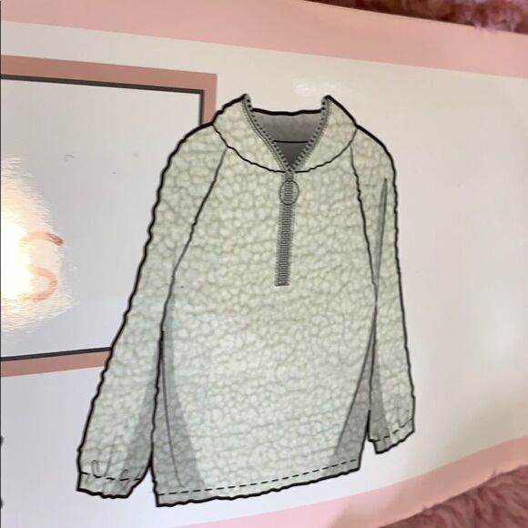Dittos Quarter-Zip Jacket Super Cozy Sherpa XLarge Pink Warm Soft Comfy Winter - Picture 5 of 13